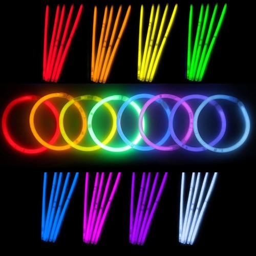 100x knicklichter leuchstäbe - knicklichter,